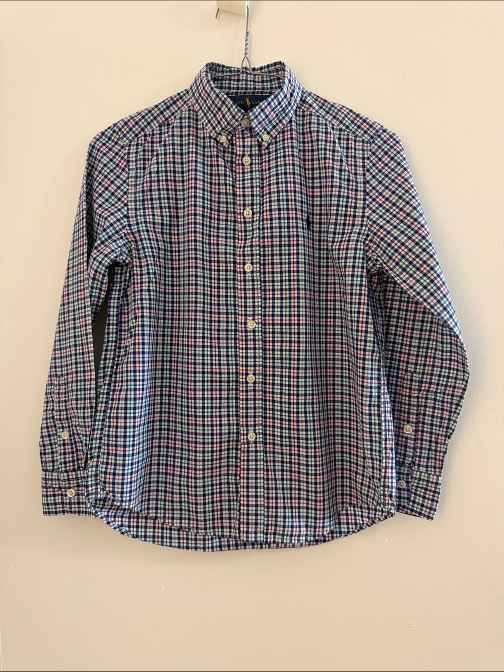 Ralph Lauren kid’s Multicolor Plaid Button-Down Shirt